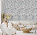 Pink Wallpaper with Wiildflowers