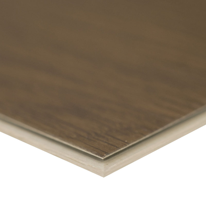Ashton 2.0 Beckley Bruno 7"x48" Rigid Core Luxury Vinyl Plank Flooring - MSI Collection product shot edge view