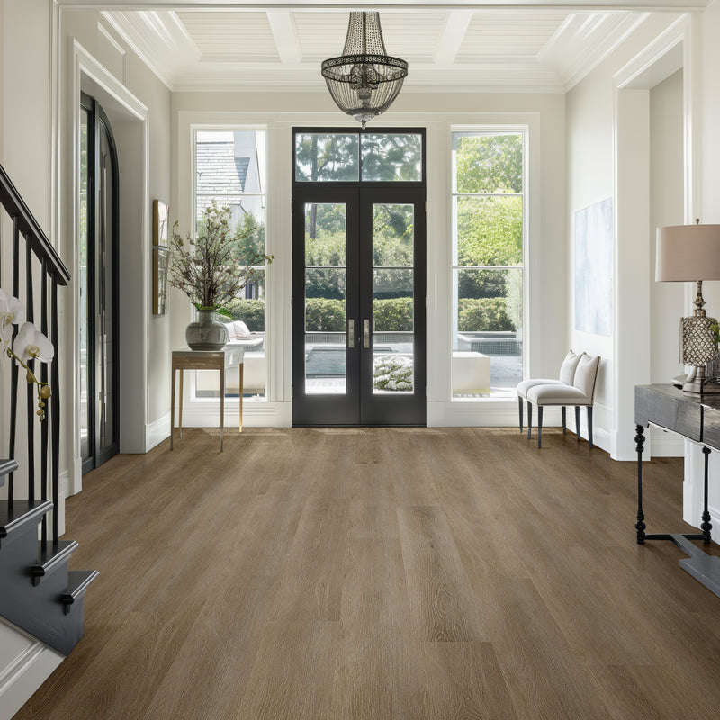 Studio Doack 9"x48" x 30MIL Rigid Core Luxury Vinyl Plank Flooring - MSI Collection lobby view