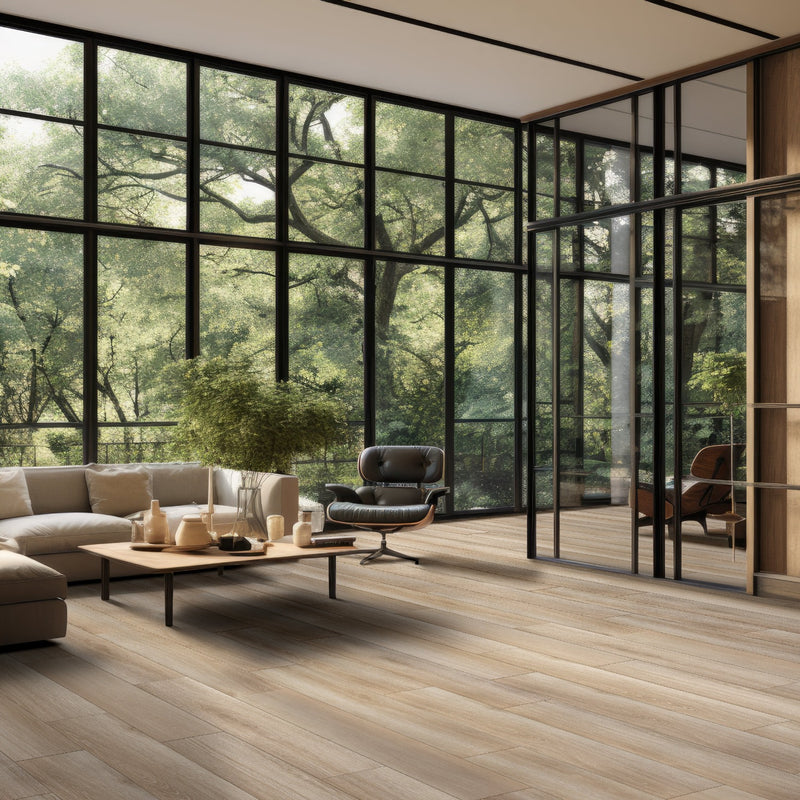 Laurel Hyde Haven 9"x48" 20MIL Rigid Core Luxury Vinyl Plank Flooring - MSI Collection living outdoor view