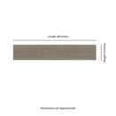 Saddle Wood 9"x48" Waterproof Rigid Core Luxury Vinyl Plank Flooring - MSI Collection