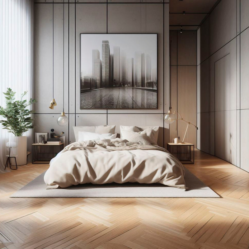 Cyrus Valleyview Grove 7"x48" 12 MIL  Rigid Core Luxury Vinyl Plank Flooring - MSI Collection bedroom view