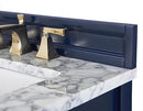 Adeline Bathroom Vanity with Farmhouse Sink and Carrara White Marble Top Cabinet Set Villohome