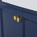 Adeline Bathroom Vanity with Farmhouse Sink and Carrara White Marble Top Cabinet Set Villohome