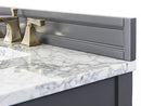 Adeline Bathroom Vanity with Farmhouse Sink and Carrara White Marble Top Cabinet Set Villohome