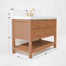 Elizabeth Bathroom Vanity Collection in Sienna Finish