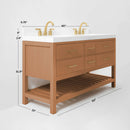 Elizabeth Bathroom Vanity Collection in Sienna Finish