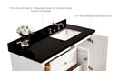 Hannah Bathroom Vanity Collection in White