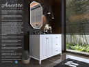 Hannah Bathroom Vanity Collection in White