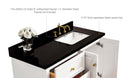 Hannah Bathroom Vanity Collection in White