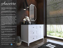 Hannah Bathroom Vanity Collection in White