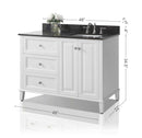 Hannah Bathroom Vanity Collection in White