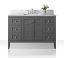 Maili Bathroom Vanity with Sink and Carrara White Marble Top Cabinet Set