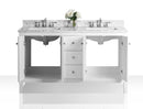 Maili Bathroom Vanity with Sink and Carrara White Marble Top Cabinet Set