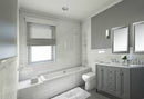 Shelton Bathroom Vanity with Sink and Carrara White Marble Top Cabinet Set