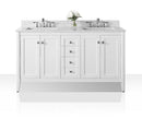 Shelton Bathroom Vanity with Sink and Carrara White Marble Top Cabinet Set
