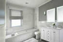 Shelton Bathroom Vanity with Sink and Carrara White Marble Top Cabinet Set