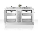 Shelton Bathroom Vanity with Sink and Carrara White Marble Top Cabinet Set