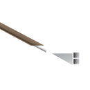 Abingdale Vinyl Flush Stair Nose Eased Edge Molding 94"x 2.75" - MSI Everlife Collection