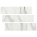 Calacatta Venosa Gold 0.27" Thick x 1.77" Wide x 94" Length Luxury Vinyl T Molding - MSI Everlife multi tiles view