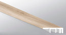 Flaxen 0.49" Thick x 1.5" Wide x 94" Length Luxury Vinyl End Cap Molding Large - MSI Everlife Collection edge view