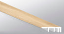 Hyde Haven 0.49" Thick x 1.5" Wide x 94" Length Luxury Vinyl End Cap Molding Large - MSI Everlife Collection profile view