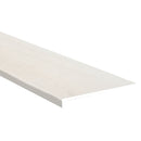 Whitby White 1.25" Thick x 12.01" Width x 47.24" Stair Tread Eased Edge Molding - MSI Everlife Product shot molding  edge view 