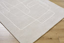 Vatsa Gray Abstract Area Rug