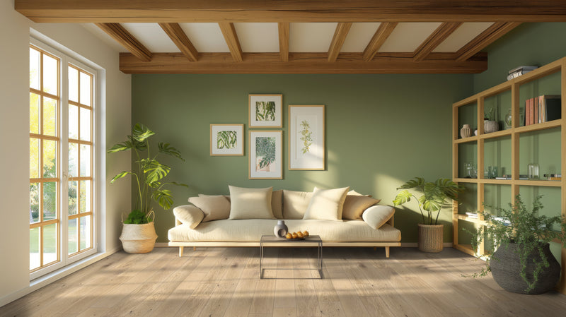 Engineered Hardwood Ladson Tualatin Blonde 7"x75" Flooring - MSI Collection living room view 2