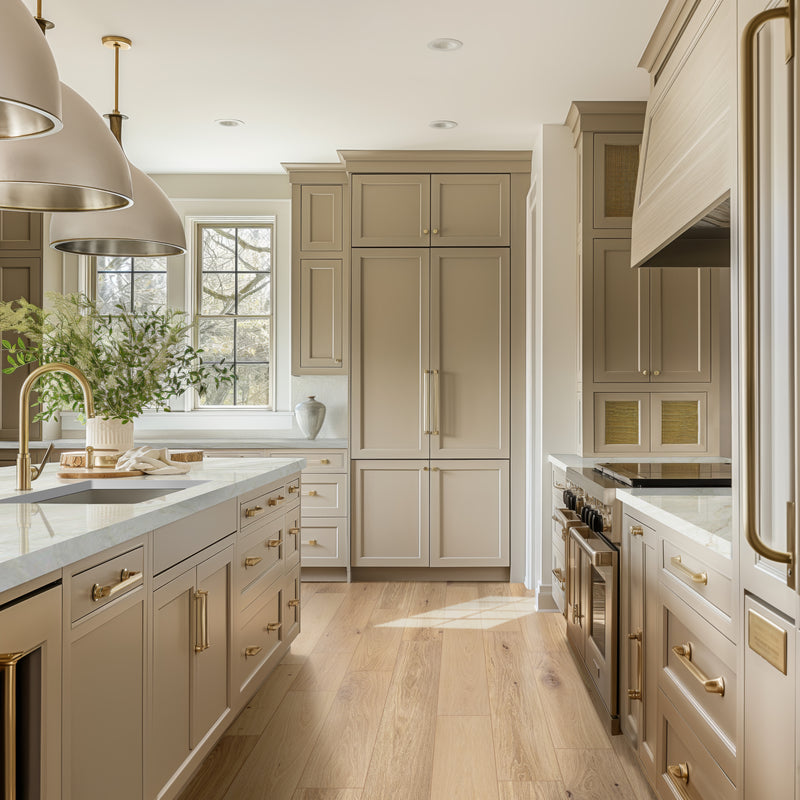 Engineered Hardwood Ladson Tualatin Blonde 7"x75" Flooring - MSI Collection kitchen room view