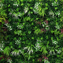 Artificial Plants Green Wall Panel - <b>TROPICAL</b> - 3.3' x 3.3' - | DECKO VERDURE (10.89 sq. feet panel)