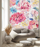 Modish Floral Wallpaper Contemporary