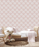 Voguish Pink Wallpaper with Rainbows
