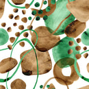 Green and Brown Figures Wallpaper