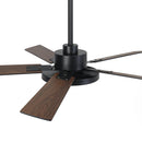 Vaczon 52 Inch 5 Blades DC Motor Modern Downrod Ceiling Fan with LED Light and Remote Control