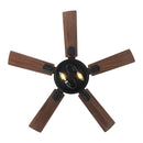 Vaczon 42 Inch DC Motor Industrial Downrod Ceiling Fan with Light and Remote Control
