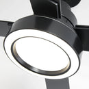 Vaczon 52 Inch 4 Blades DC Motor Modern Downrod Ceiling Fan with LED Light and Remote Control