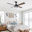 Vaczon 52" Down Mount Ceiling Fan with LED Light and Remote Control