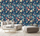 Birds and Flowers Wallpaper