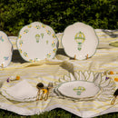 Valensole Lavender Scalloped Dinner Plate - Case of 12 Plates (+3 Bonus Plates)