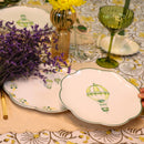 Valensole Lavender Scalloped Starter Plate - Case of 12 Plates (+3 Bonus Plates)