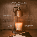 Candle Warmer Lamp with Wood Base