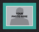 NBA Basketball Photo Picture Frame Kit - Vancouver Grizzlies (Teal Matting, White Trim)