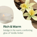 Vanilla Amber Naturally Scented Candle