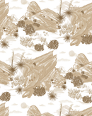Vasquez Wallpaper, white and tan