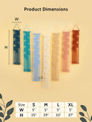 Vela Blue Pink Macrame Wall Hangings