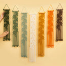 Vela Vertical Macrame Wall Hanging - Green & Earth