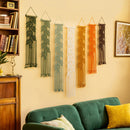 Vela Vertical Macrame Wall Hanging - Green & Earth