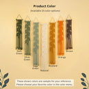 Vela Vertical Macrame Wall Hanging - Green & Earth