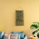 Vela Green Macrame Leaves